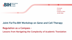 ForTra Joint Workshop on Gene and Cell Therapy Powerpoint Einführungsfolie