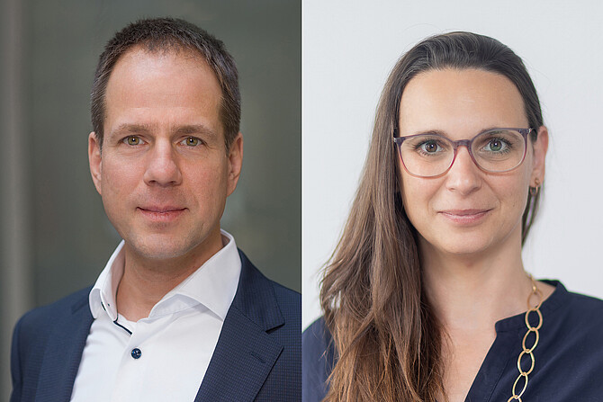 Porträtfotos Joachim Weber und Kathrin Haubold