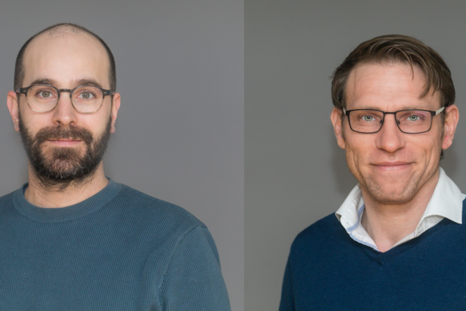 Portraitbilder von Daniel Ibrahim und Sven Geißler