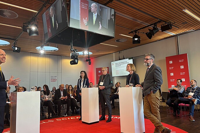 Sprecher*innen des Roundtables Boosting Biomedical Innovation Ecosystems in Europe