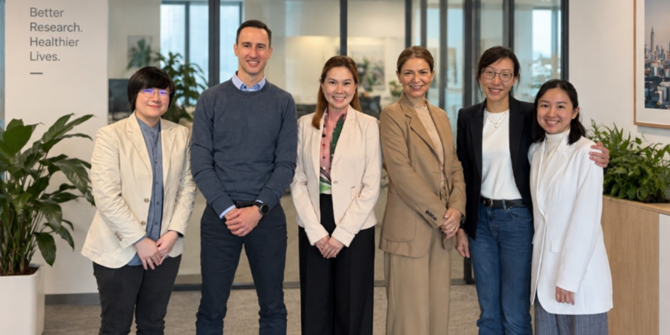 Das Projektteam des Co-Innovationsprogramms: V.l.n.r. Sock Yue Thong, Avner Shahal, Clarice Chen, Hana Hastor, Vivien Won, Andrea Ang © Avner Shahal Das Projektteam des Co-Innovationsprogramms: V.l.n.r. Sock Yue Thong, Avner Shahal, Clarice Chen, Hana Hastor, Vivien Won, Andrea Ang © Avner Shahal