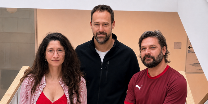 Team von CLUES, von links nach rechts: Dr. Elli Polemiti, Dr. Sven Twardziok & Dr. Dr. Marcel Jentsch