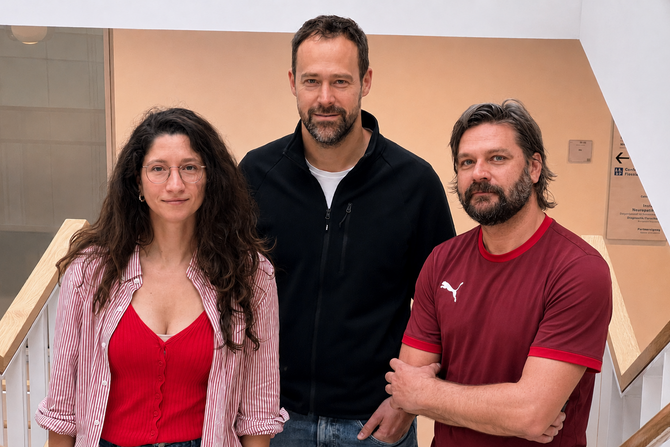 Team von CLUES, von links nach rechts: Dr. Elli Polemiti, Dr. Sven Twardziok & Dr. Dr. Marcel Jentsch