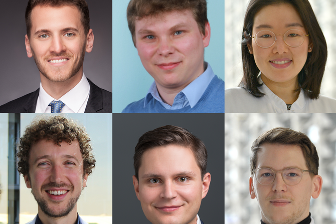 Collage von Porträtfotos von Dr. med. Charlie Alexander Hamm, Dr. Mikhail Protopopov, PD Dr. med. Woo Ri Chae, Dr. med. Steffen Fuchs, Dr. med. Jan Wandrey, Dr. med. Marco Zierhut